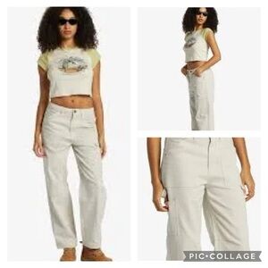 Billabong Womens Leia Twill Casual Cargo Pants Women’s size 24